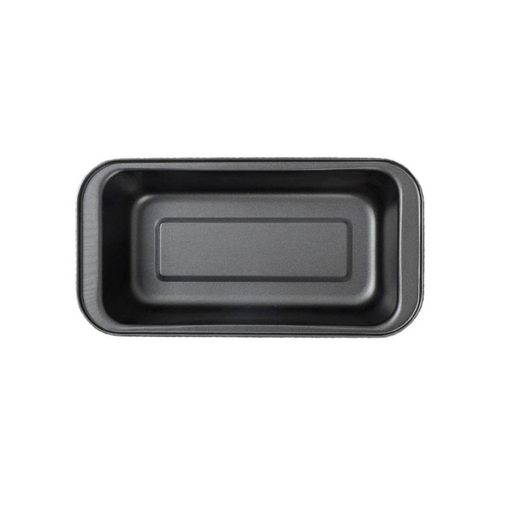 3PCS Cake Bread Baking Mold Rectangular Nonstick Baking Cake Pan Carbon Steel Bread Loaf Pan Black 15cm