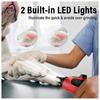 Electric Pet Nail Grinder Low Noise with LED Light Portable Professional Nail Care Tool Kit Home Grooming