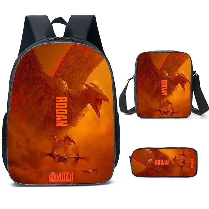 Shoulder Anime Cartoon Bag Pencil Case Kids School Pack For Daily Use