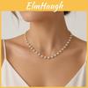 Water Diamond Titanium Steel Necklace For Women With Delicate Minimalist Design