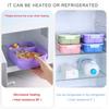 Multifunctional Meal Preparation Box Leak Proof Food Storage Box with Compartments and Utensils for Work and Picnics