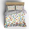 Construction Vehicle Pattern Set Multiple sizes kid's and adults' bedroom Exquisite 3PC bedding set gift