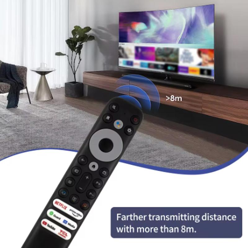 Telecomando di ricambio TCL RC902V per TV Smart TCL Android TV Mini-LED QLED 4K UHD con Netflix, Prime Video, YouTube, Guard