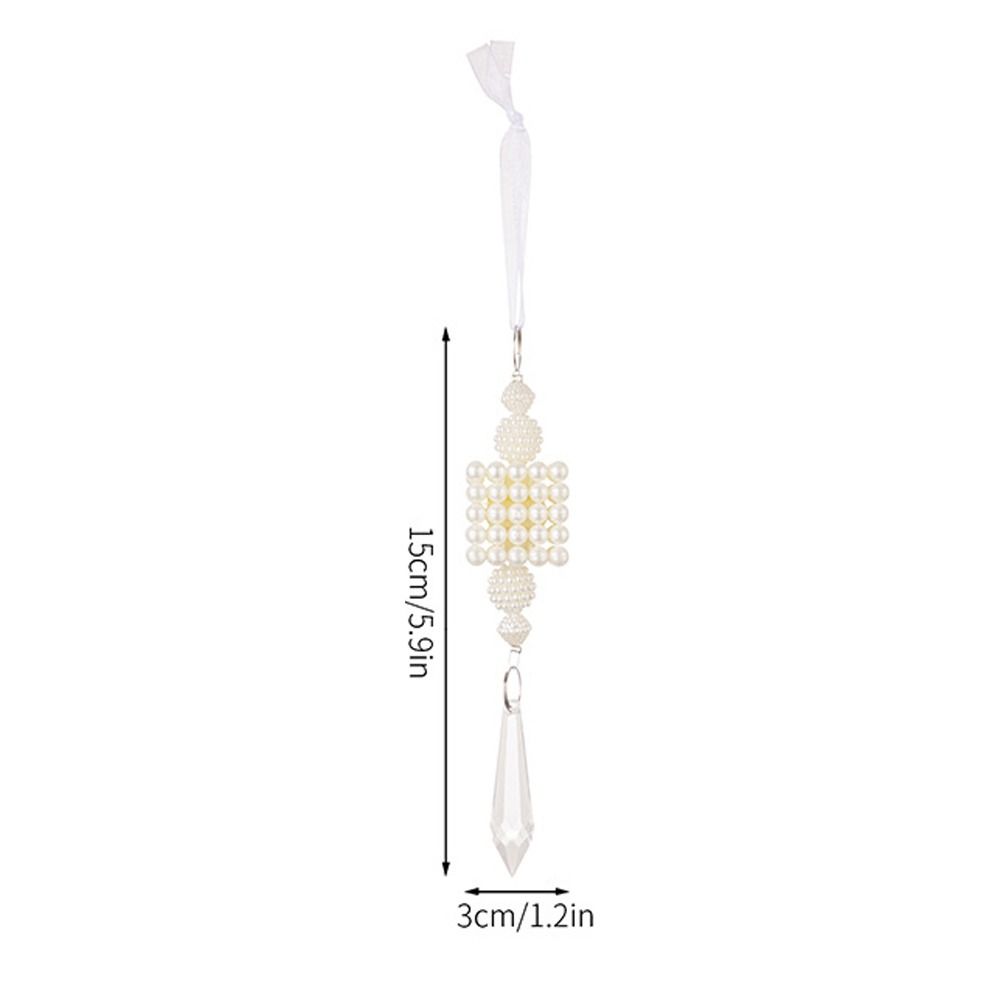 3pcs PVC Christmas Pearl Ice Cone Pendants DIY Xmas Tree Hanging Ornament  Winter Party Home Decor