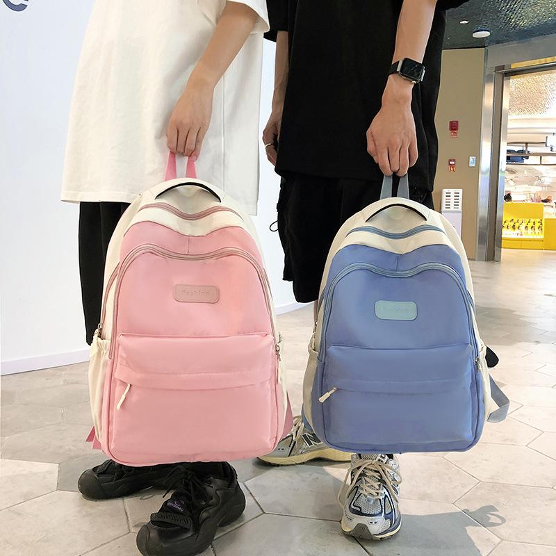 Jugendliche Schultasche Mittelschule Oberschule Oberschüler Einfacher Rucksack Rucksack für Studenten Rucksack für Frauen