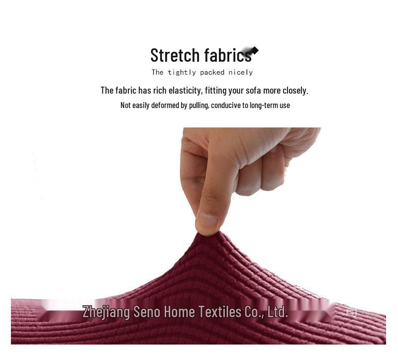 Plaid Stretch Sofa Armrest Cover: Thickened, Anti-Dirt, Solid Color Protector.