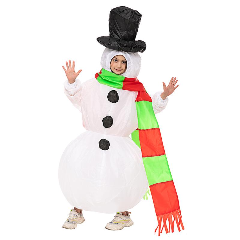 Halloween Santa Claus Snowman Reindeer Inflatable Costume - Christmas Tree Gingerbread Man Outfit