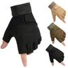 Guanti Sportivi Neri da Uomo Black Eagle Antiscivolo a Mezza Dita per Sollevamento Pesi, Ciclismo e Motociclismo