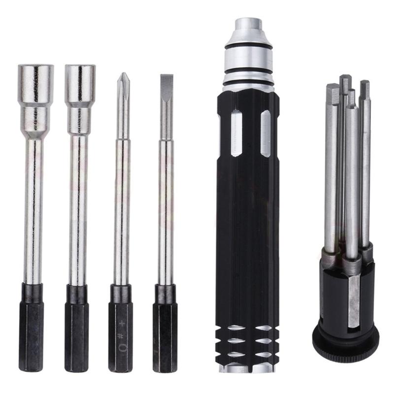 Multifunctional 8 in 1 Screwdriver Set RC Repair Tool Kit Hexagon Socket for RC Car Drone Plane Hex Philip Spanner