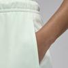 Jordan Brooklyn Fleece Logo Print Drawstring Mid-Rise Casual Shorts Women Shorts Light-Green FN5784-394