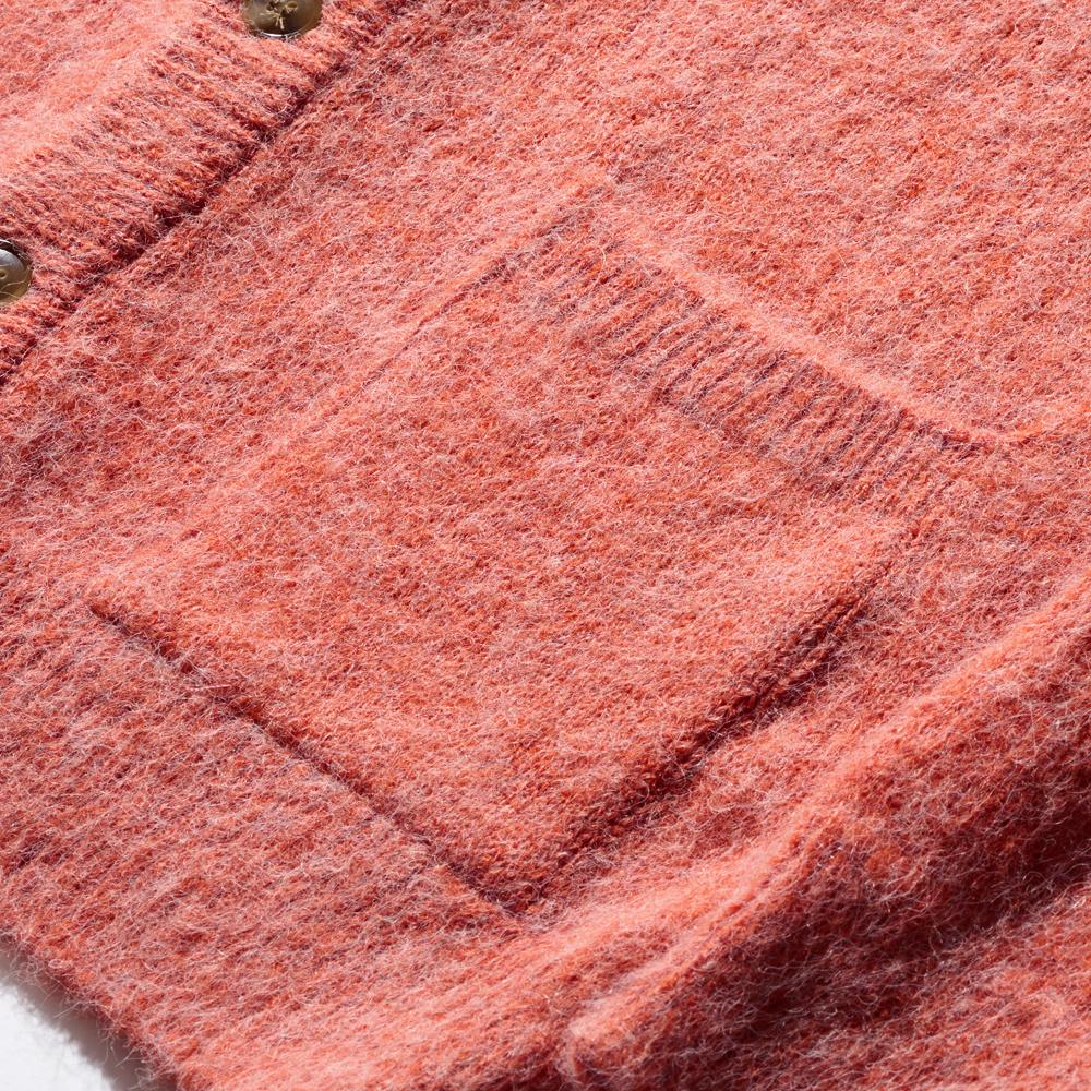 Dyutelo Comfy Cardigan Cherry Orange