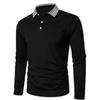 Spring and Autumn Men's Long Sleeve Business Casual Versatile Breathable Moisture Wicking Commuter Daily Top
