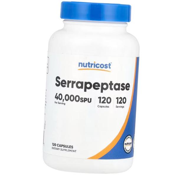 

Серрапептаза, Serrapeptase 40000, Nutricost 120капс (72647021) 120caps