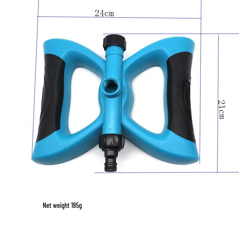 Horticultural Tripod Sprinkler: Large Round Rotating Nozzle for 360° Irrigation and Concrete Curing.