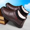 New Men’s Casual Non-slip Flat Shoes Soft Lightweight Plush Thickening Loafers Plugging Warm Comfortable Cotton Shoes for Winter