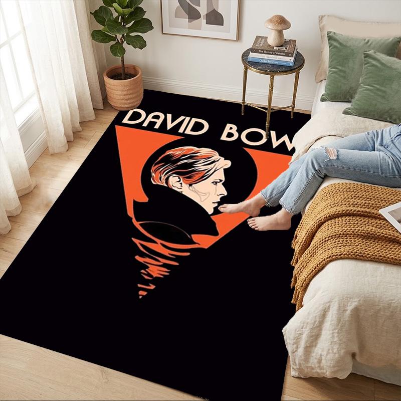David Bowie Wohnzimmer rutschfester Teppich Weicher Teppich für Schlafzimmer Spielzimmer Sofa Büro Heimdekoration Fußmatte Weihnachtsgeschenk C926656