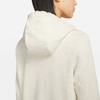 Nike Club Fleece Kapuzen-Freizeitkleid Uni Langarm Damenkleider Haferflockenweiß DQ6766-141
