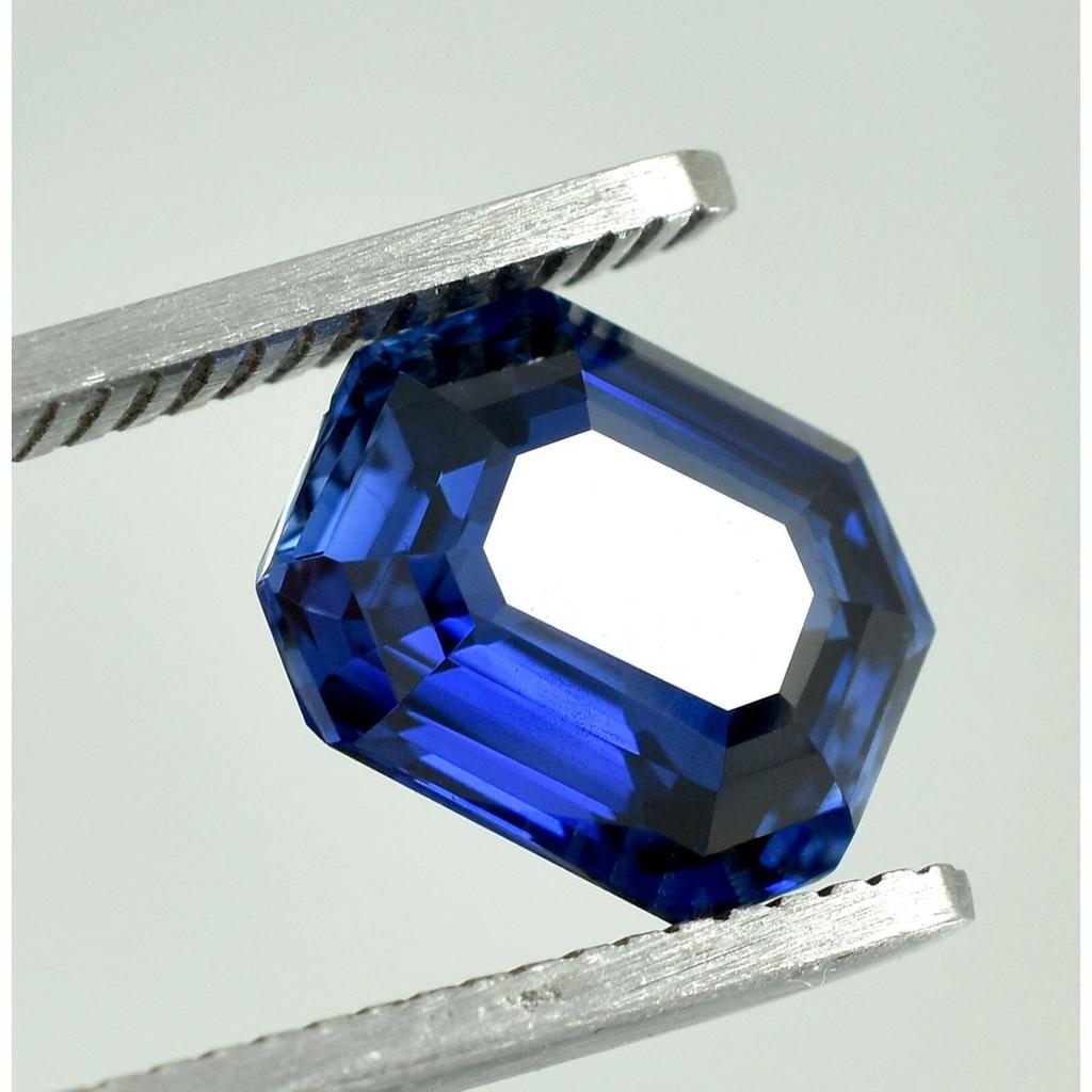 Natural Blue Sapphire Loose Gemstone Flawless Ceylon 12 ct Radiant Shape September Birthstone Gift