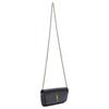 Saint Laurent Ysl Gaby Gold Logo Stepp Lammleder Schulter Crossbody Handy Tasche Damen Taschen Schwarz 742579-1EL07-1000