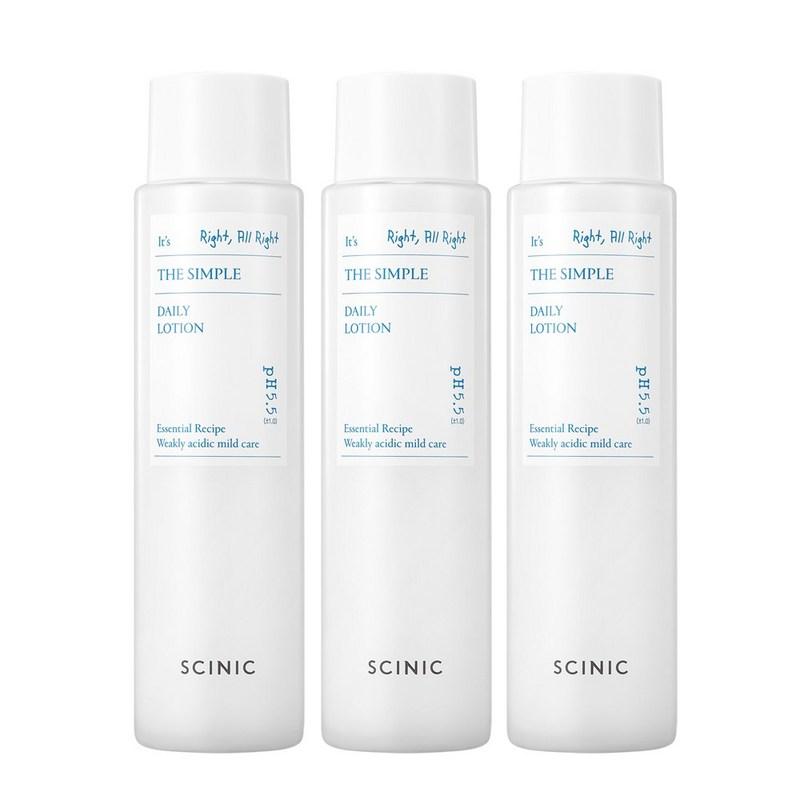 SCINIC The Simple Daily Lotion 145ml 3 pcs