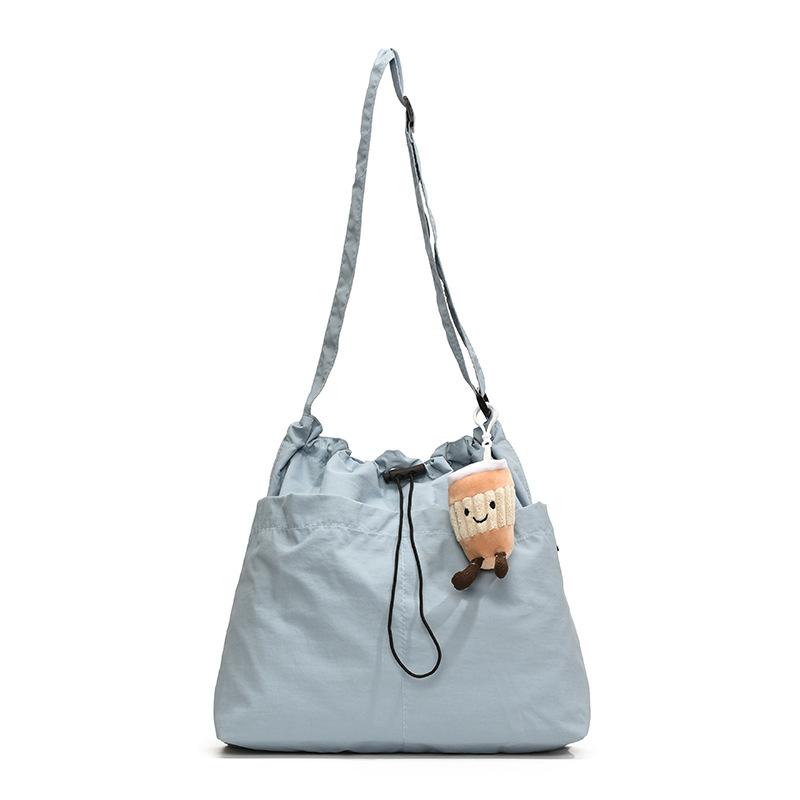 

Жіноча однотонна сумка з широким ремнем через плече Сумка через плече синій