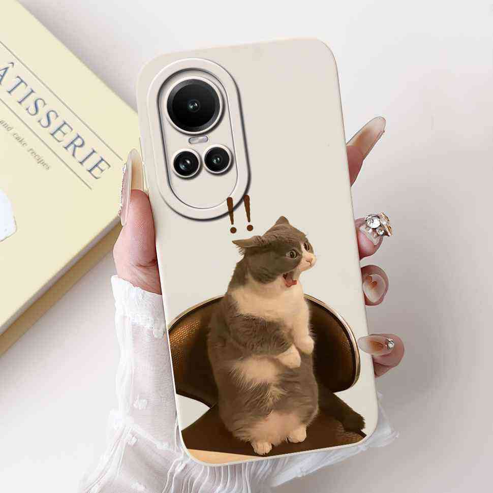 For Oppo Reno10 5G CPH2531 Case Luxurious Rose Cute Rabbit Soft Silicone Cover For Reno10 Pro 5G CPH2525 6.7" Global Phone Shell