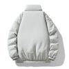 Men's Solid-color Casual Fleece Thickened Cotton-padded Jacket, Men's Fashionable Loose Stand-up Collar Zipper Cotton-padded Jacket
