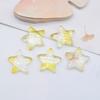 10Pcs 20mm Bling Star Patches Accessories Flatback 3D Resin Stone Button Appliques Scrapbooking