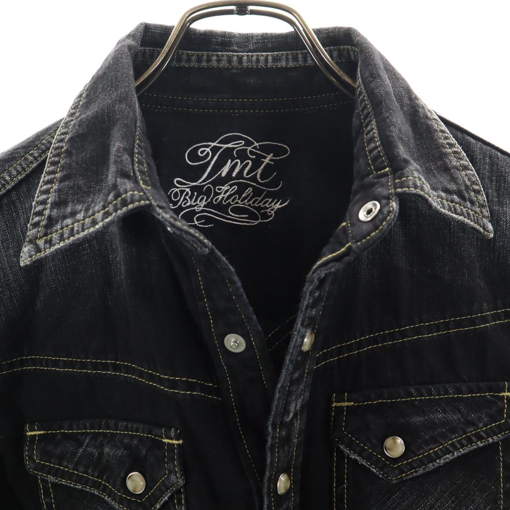 TMT made in Japan Langarm Denimhemd S schwarz Herren Gebraucht