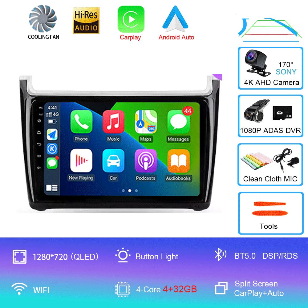 Android 14 For Volkswagen POLO 5 2008 - 2020 Car Radio Multimedia Video Player Navigation Stereo GPS No 2din