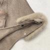 Australian Double-Sided Cashmere Wool Coat with Big Fox Fur Collar - Autumn/Winter Korean Style Women's Outerwear