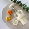Pumpkin Mooncake Mold DIY Hand Pressure Fondant Moon Cake Mould with Stamps