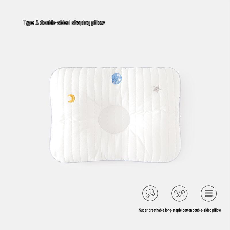 Breathable Newborn Shaping Pillow for 0-6 Months - Corrects Flat Head, Sweat-Absorbent, All-Season Use