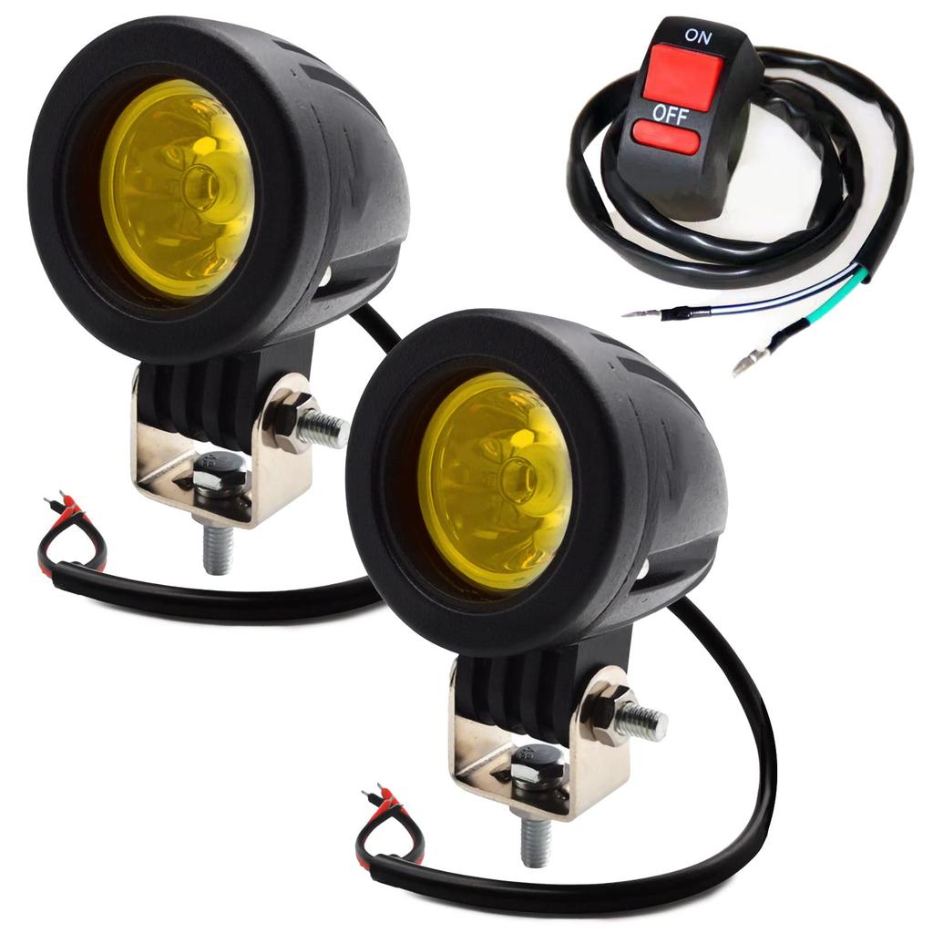 LED Work Light, Fully Waterproof IP68, Wide Angle, 48W, 16 LEDs, 6000K, 12V-24V Compatible, for Trucks/Tractors, with Wiring Kit, Square Shape, Deck/B