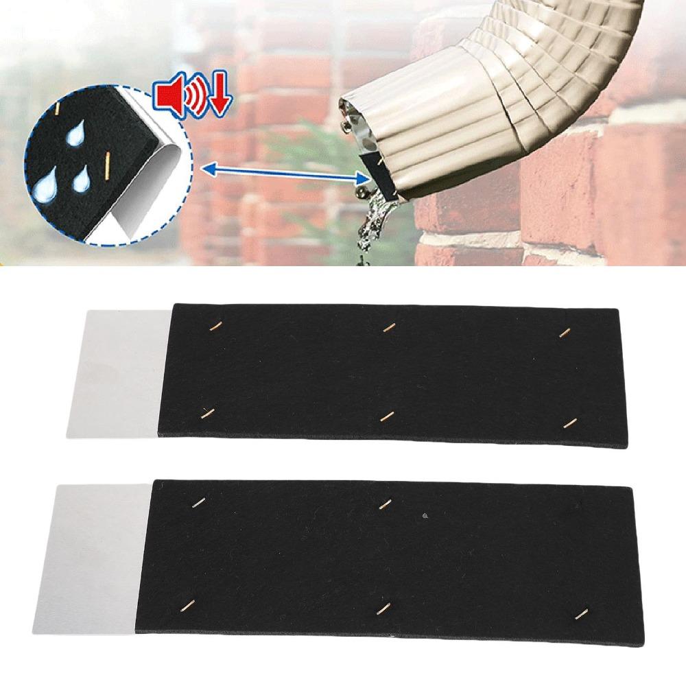 2pcs Adjustable Noise Dampener Soundproof Downspout Silencer Quiet Rain Gutter Silencer Home