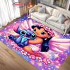 NO.4 Disney Lilo & Stitch Theme Carpet! Bedroom Living Room Bed Mat, Non-slip Exquisite Home Decor, Durable Machine Washable Rug