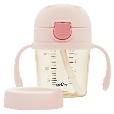 Spectra Infant One-Touch Bebegom Straw Cup 150ml, Powder Pink, 1 Piece