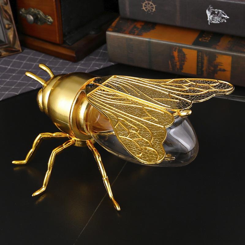 

Високоякісна велика банка для цукру з бджолами, побутова кухонна банка для спецій з ложкою, вологозахищена банка для зберігання, маленька банка для меду з кришкою