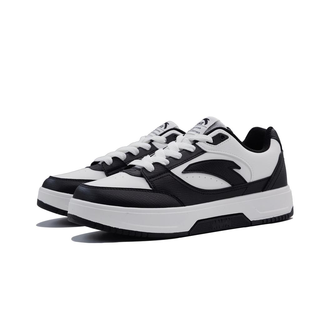 Anta Basic 2.0 Lifestyle Sports Casual Fashion College Commuting Versatile Low-Top Skate Shoes Kids sneakers White Black 122628012R-1