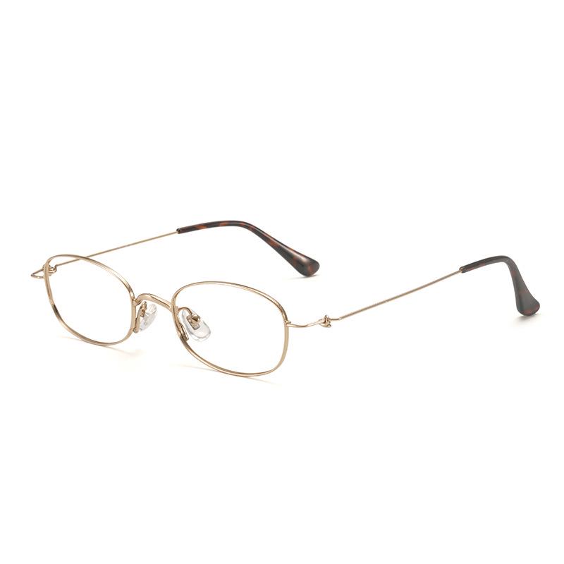 Udia Ultralight Titanium Oval Eyeglass Frame 49 - Screwless Myopia Glasses for Women