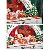 DIY Christmas Village Wood Light Up Desktop Decoration Holiday Village Ornament For Home Decorators Party Planners Event