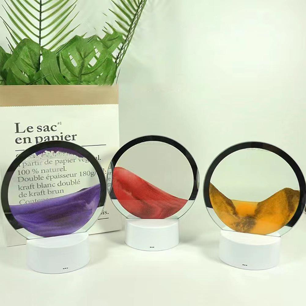 Malerei Quicksand Tischlampe Sand 3D Glaslandschaft