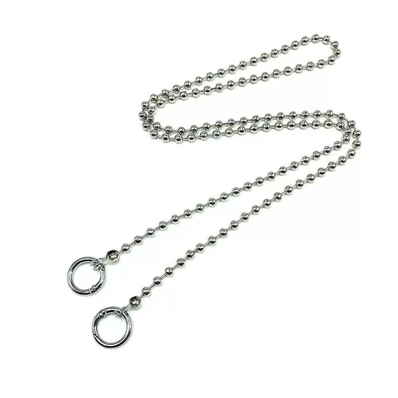 רצועת כתף משרשרת חרוזים כסופה לתיקי צד לנשים DIY - אביזר למזוודות