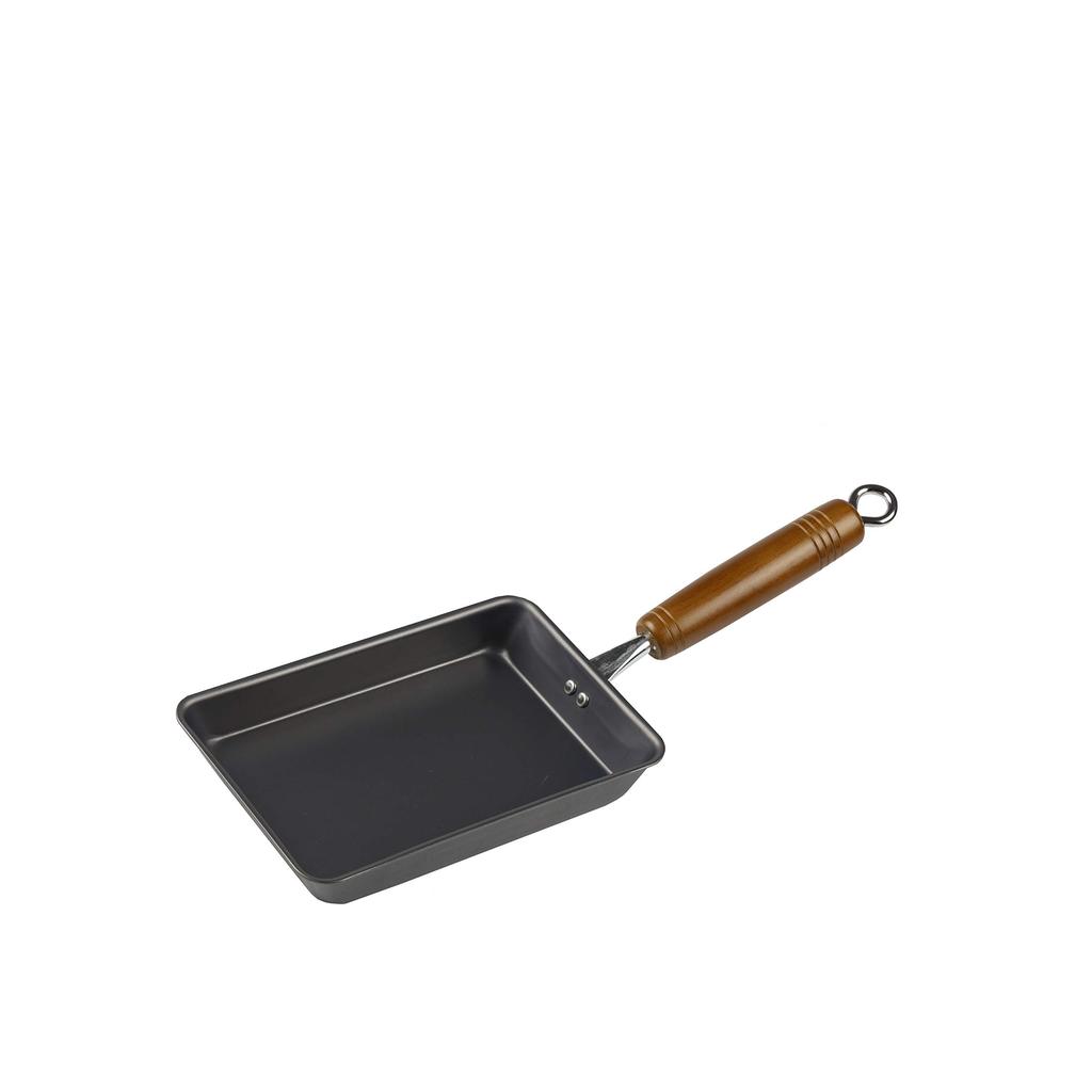PEARL METAL Egg 12 X 19 Egg Lightweight and Rust Pan, Black, Cm, Iron, Pan, Resistant, HB-4679