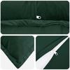 Cushion Cover 2 pcs HOUTEN Dark Green 45 x 45 cm Velvet