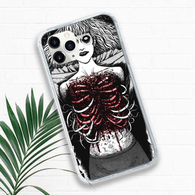Japanischer Horror-Comic Tomie Telefonkasten Transparent weich Für iPhone 12 11 13 7 8 6 s plus x xs xr pro max mini