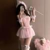 Sexy Lingerie Sweet Princess Suspender Skirt Sexy Mesh Perspective Bridal Wedding Dress Cosplay