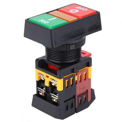 PPBB-30N Double Push-Button Switch with LED Light On-Off Momentary