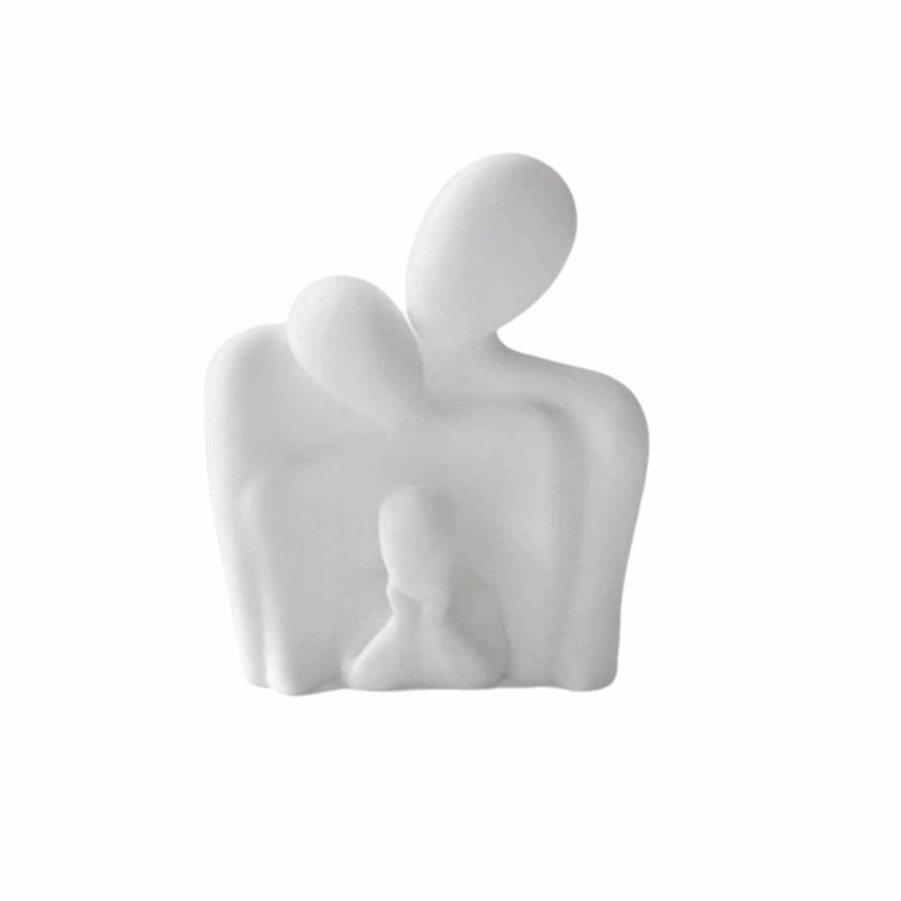 Ornaments Abstract Family Sculpture Home Decor 4 Persons Figurine Office Room 3 Persons