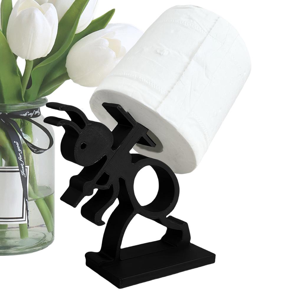 

Держатель для туалетной бумаги Стойка Держатель рулона туалетной бумаги в виде муравья Стоячий диспенсер для салфеток Организация и хранение для кухни